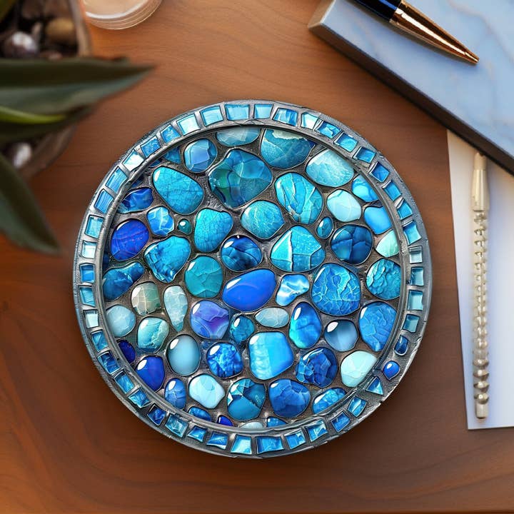 Fernville Creations - Wholesale Coasters - Ceramic Stone-Inspired Coasters with Cork Back & Smooth Top