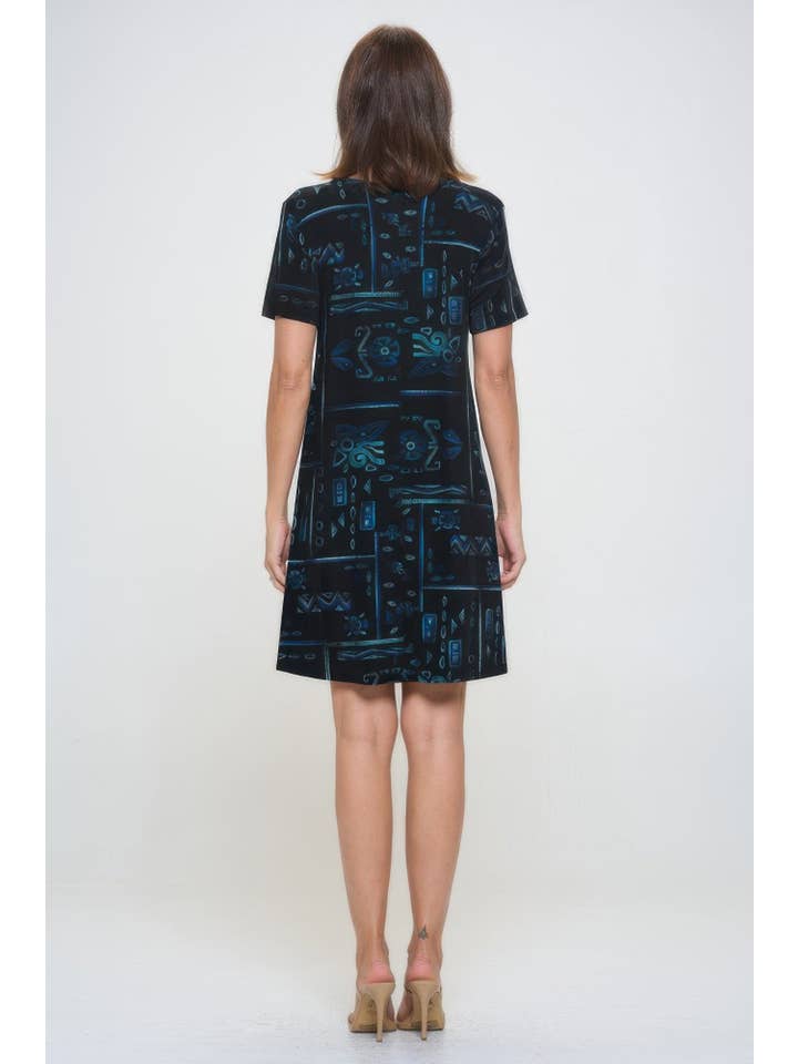 CC Wholesale Clothing - Wholesale Dress - Women's - Plus Size Print Missy Dress Short Sleeve3