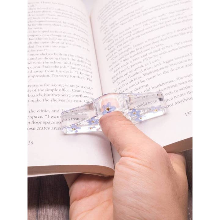 Botanically Bookish - Wholesale Bookmark - Floral Book Page Holder, Flower Thumb Page Spreader