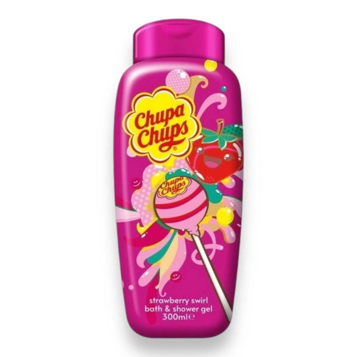 Kinky Pleasure - Wholesale Body Wash/Shower Gel - Kinky Pleasure - AC165 - Chupa Chups - Bath & Shower Gel - Strawberry Swirl - Pink