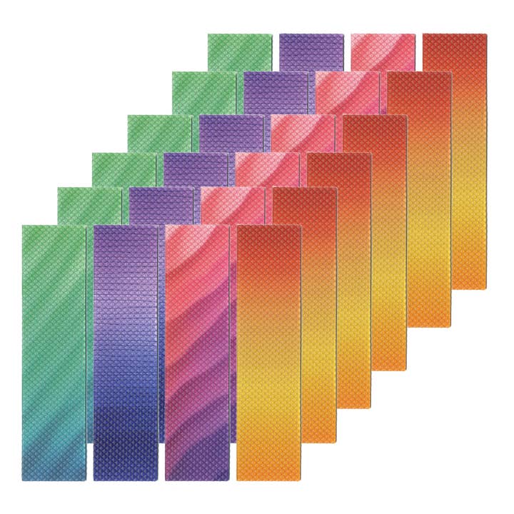 TPG Creations / The Pencil Grip - Wholesale Fidget Toy - Kids - Zen Strips MULTIPACK Bumpy Gradient TPG-85424 24 STRIPS