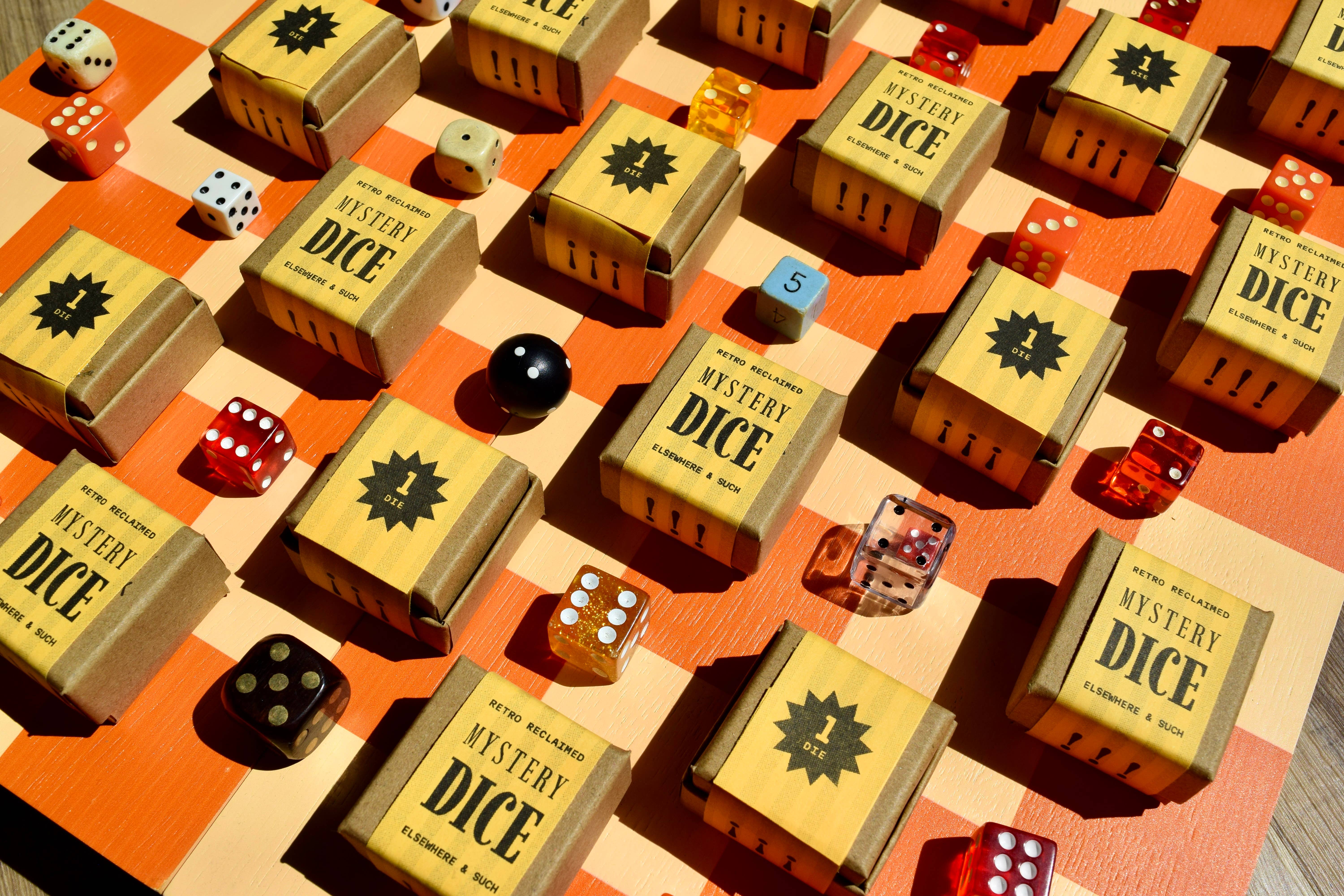 Elsewhere & Such – wholesale Dice – Retro Mystery Dice1