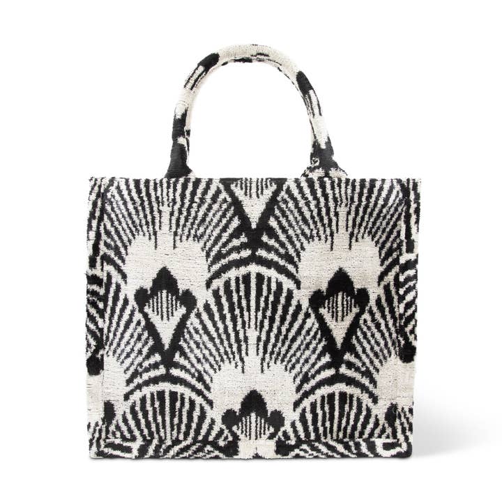 Large Tote Ikat Handle for wholesale by Wolf and Willa