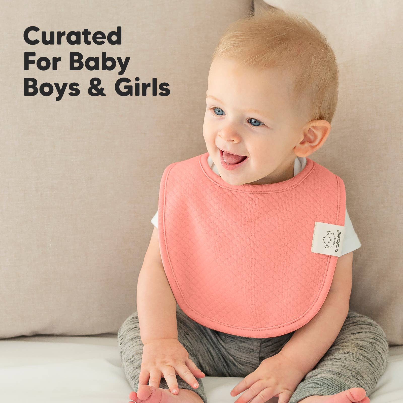 Muted Pastel 8-Pack Quin Baby Bibs for Drooling and Teething for wholesale on Faire5