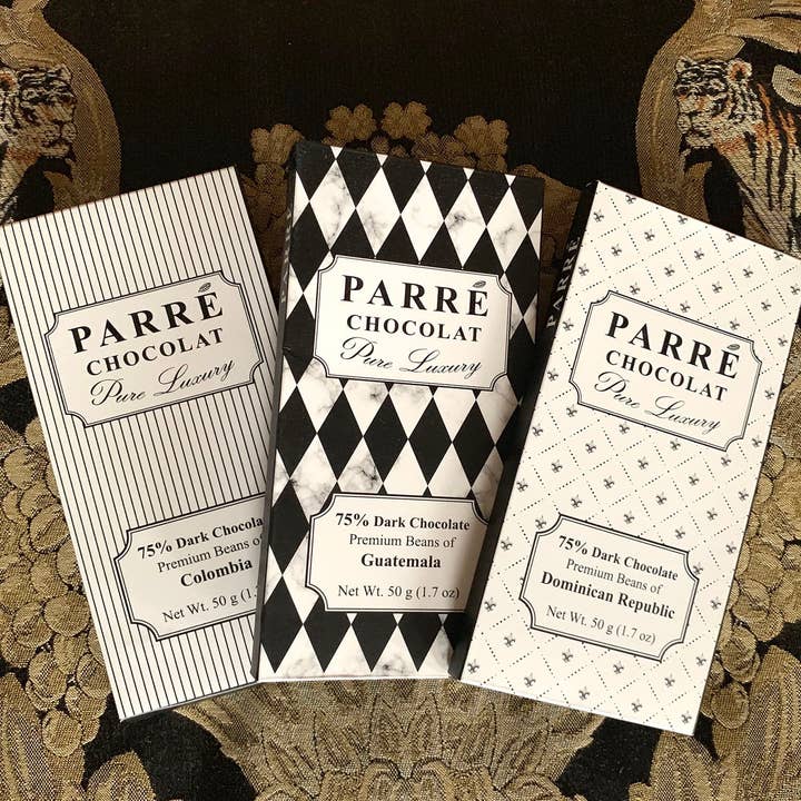 Parré Chocolat - Wholesale Chocolate Bar - 3 Dark Chocolate Bars Bundle1