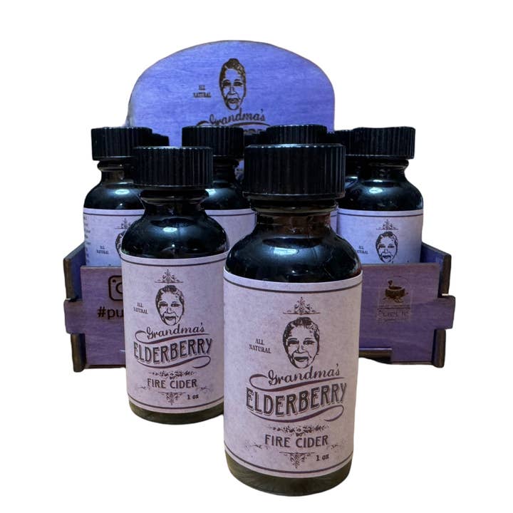 PureLife Organic Inc - Wholesale Wellness Juice/Tonic - Grandma's Fire Cider 1 oz Shot with Display