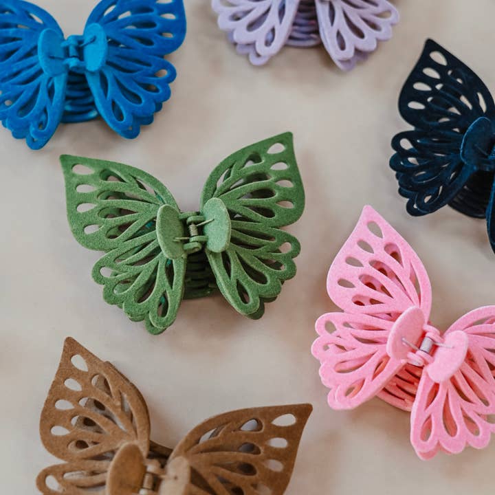 Share Studio - Vente Pince à cheveux – femme - Pince à cheveux en velours Jumbo Butterfly6