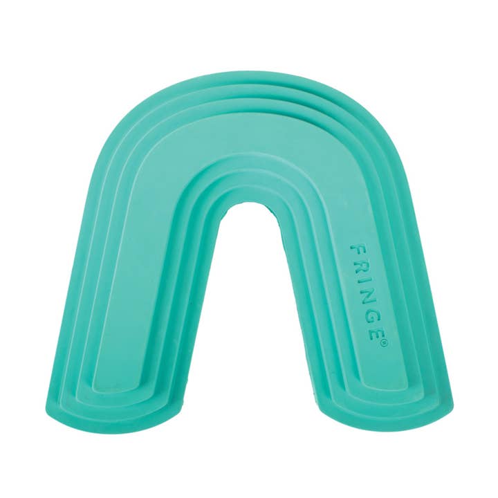 COLOR ME HAPPY TURQUOISE RUBBER DOG TOY for wholesale by Petshop by Fringe Studio