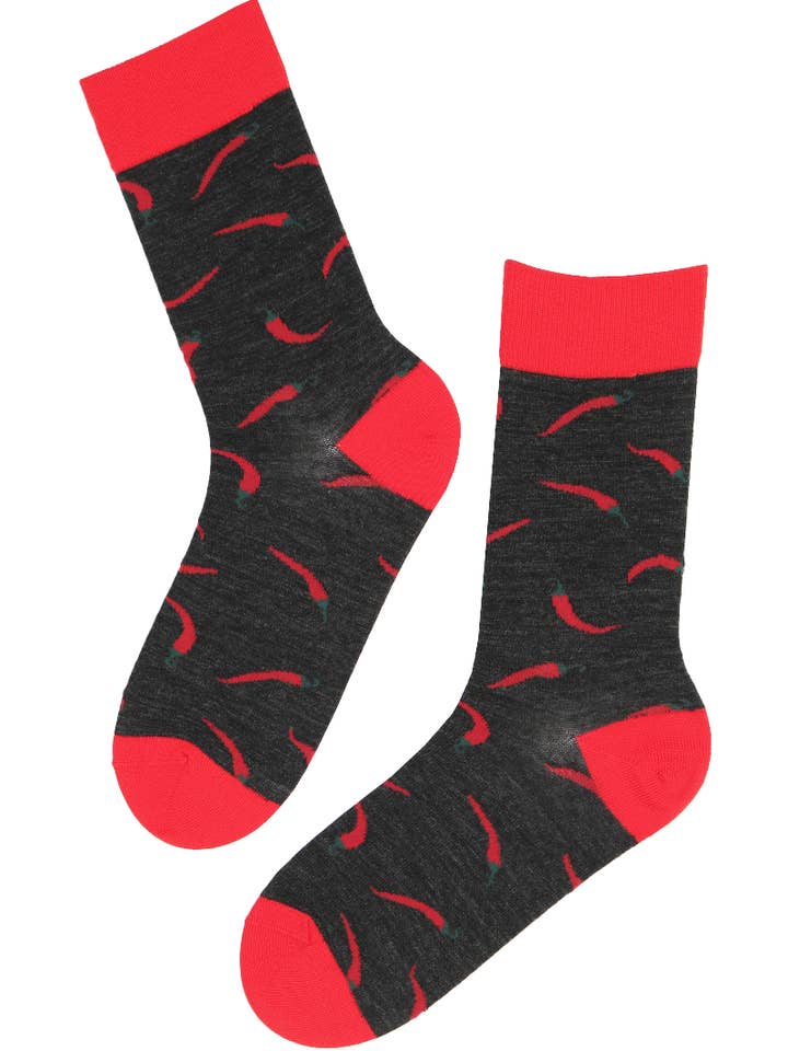 Calcetines de lana merino PEPPER con guindilla para venta al por mayor de Sokisahtel I BestSockDrawer