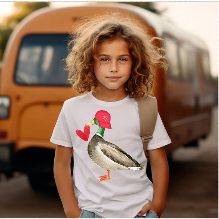 T-shirt Mallard pour enfants pour la Saint-Valentin pour la vente par AvaryMaeInspirations