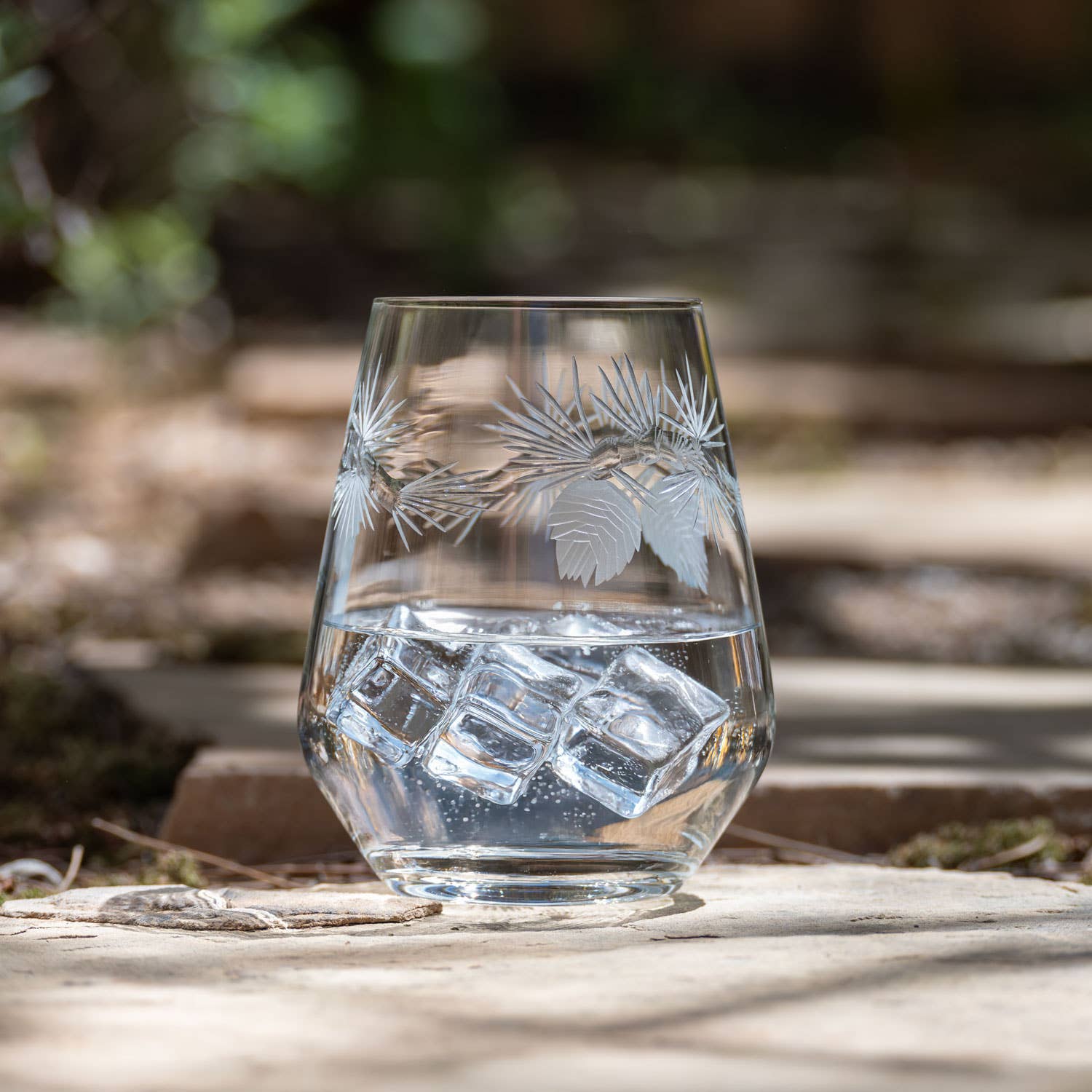 Rolf Glass - Wholesale Wine Glass - Icy Pine Stemless Wine Glass 18oz – Engraved Design5