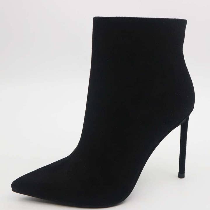 Bamboo CONDITION-71 Bottines à talons aiguilles pour femmes à bout pointu - Pack de 12 paires - 27,25/paire pour la vente par Mars Sky Shoes Wholesale