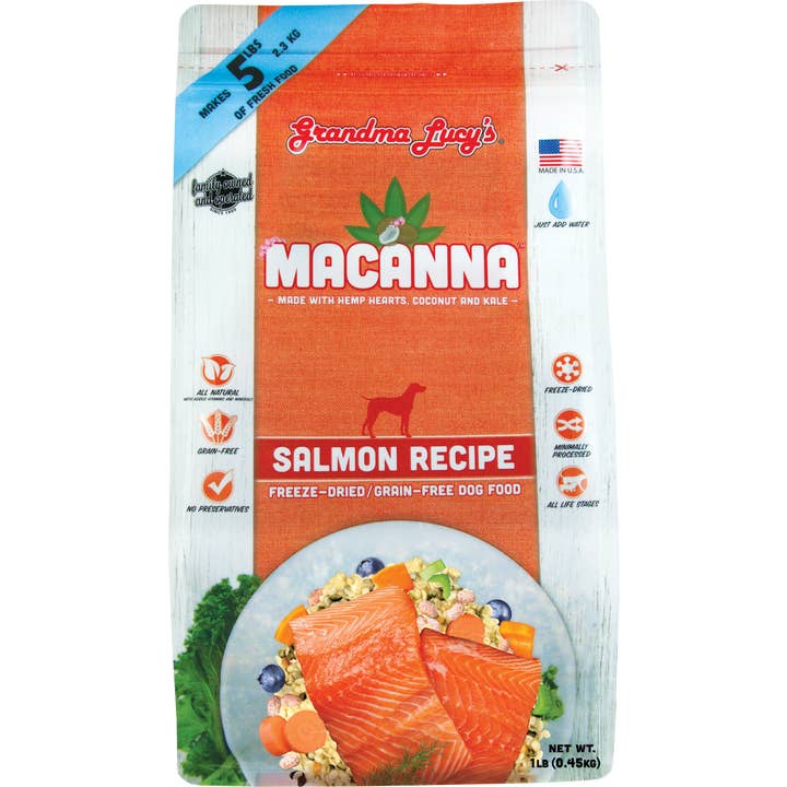 Macanna Salmon Dog Food - 1lb for wholesale by Grandma Lucy's
