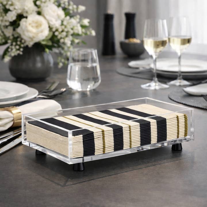 Krifts Products - Wholesale Napkin Holder - Acrylic Rectangular Napkin Holder (fit's guest napkins ) 3