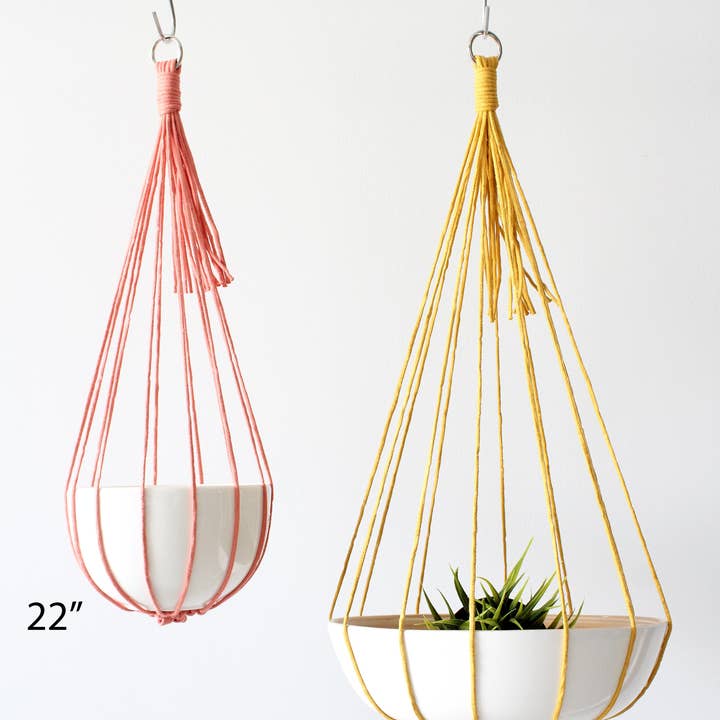 Handmade Macrame Plant Hanger, Hanging Planter for wholesale by Freefille Market