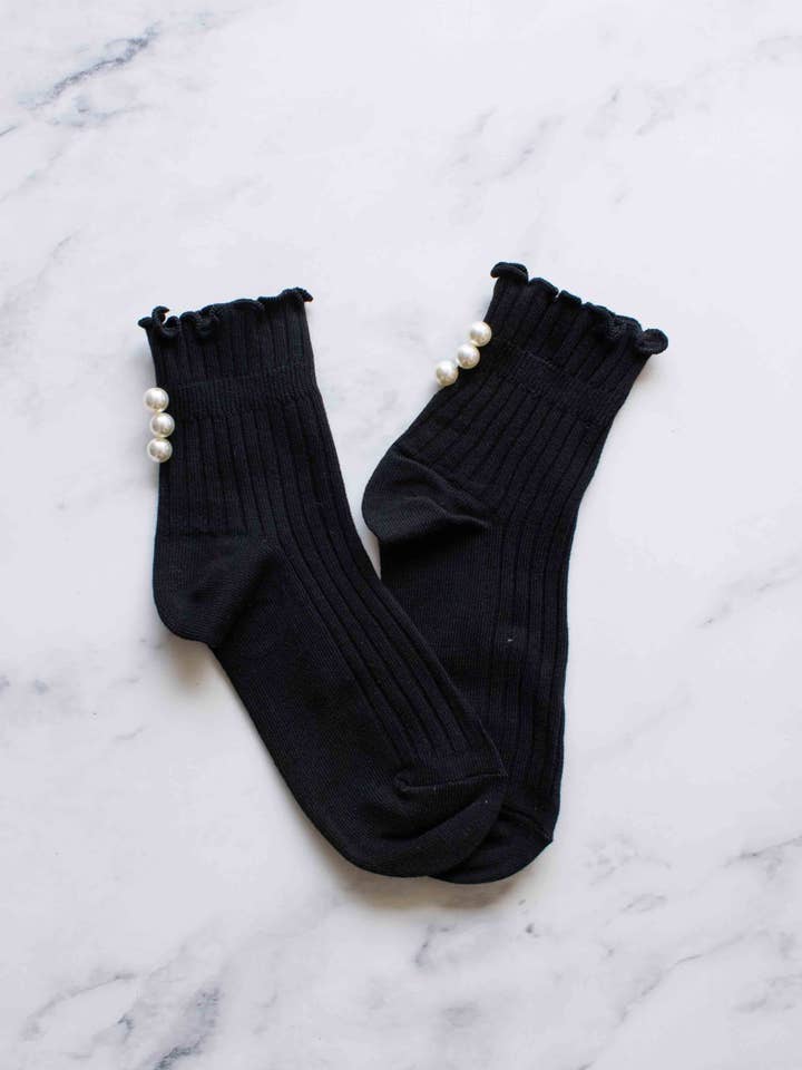 Tiepology - Wholesale Socks - Women's - Women's Love Pearls Socks2