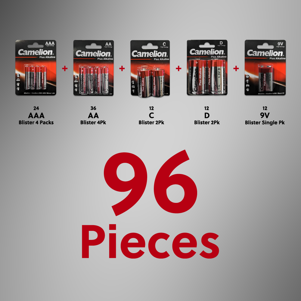 Camelion Battery - Vente Présentoir – papeterie et articles fantaisie - Camelion Plus Alkaline 96 pcs. Présentoir de piles4