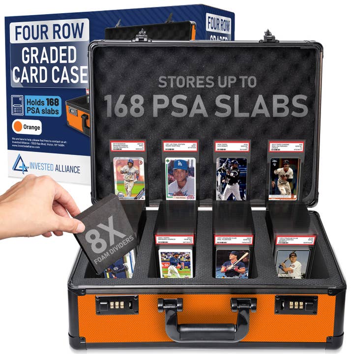 Orange - Premium Graded Card Case for wholesale by Invested Alliance LLC