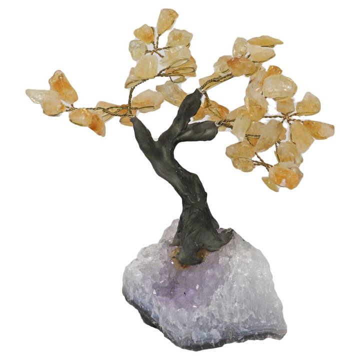 Árbol de citrino | Árboles bonsái de cristal para venta al por mayor de Natures Artifacts Inc