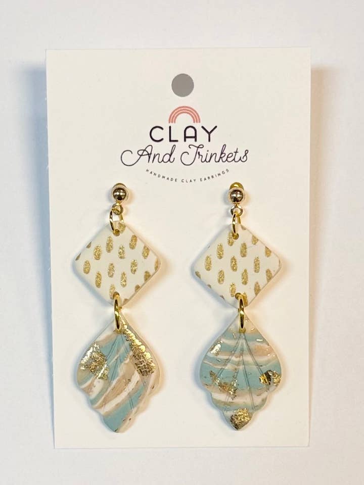 Sierra Dangle Earrings Multi-Color for wholesale by Clay and Trinkets