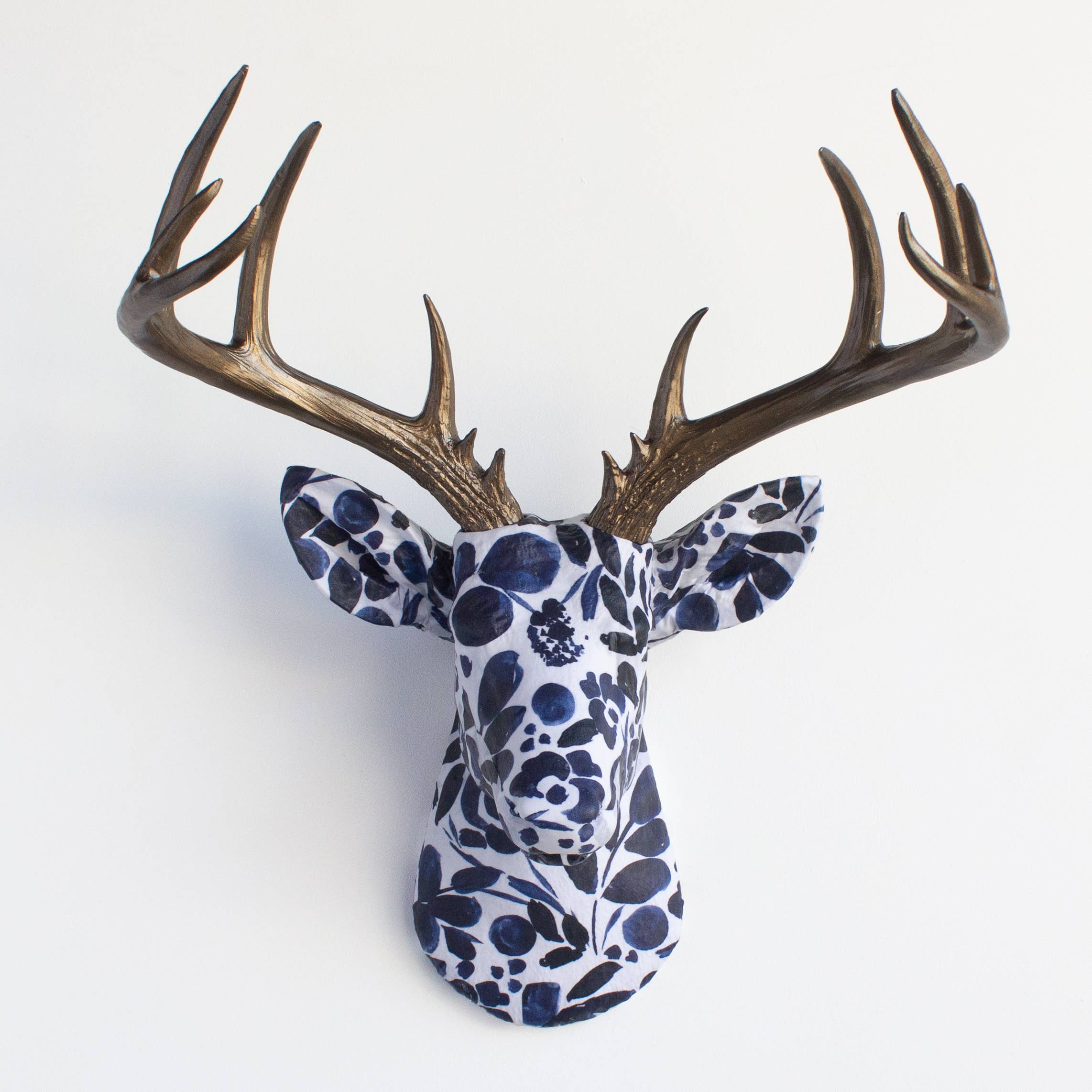 Near and Deer – Engroshandel 3D-vægkunst – Stofhjortehoved - Dusinvis af mønstervalg!10