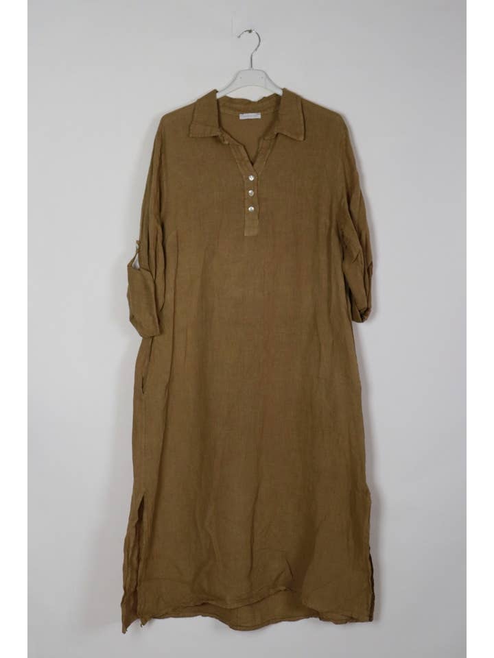 LÉA & LUC - Wholesale Dress - Women's - Long dress in 100% linen REF.2090048