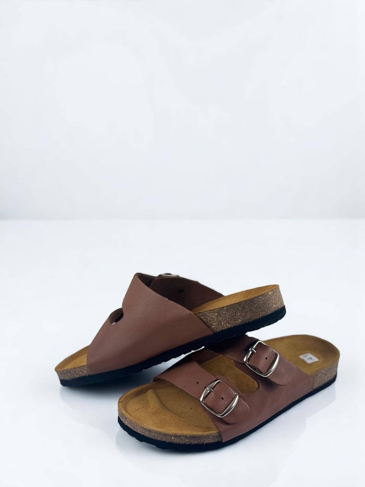HandmadeBestSeller - Wholesale Sandals - Women's - Leather Buckle Sandals – Handmade Comfort Slides6