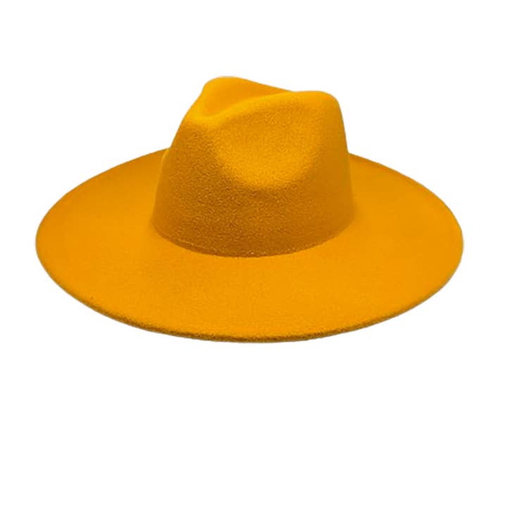 AdornWise - Wholesale Fedora - Women's - Vegan Felt Wide Brim Rancher Hat