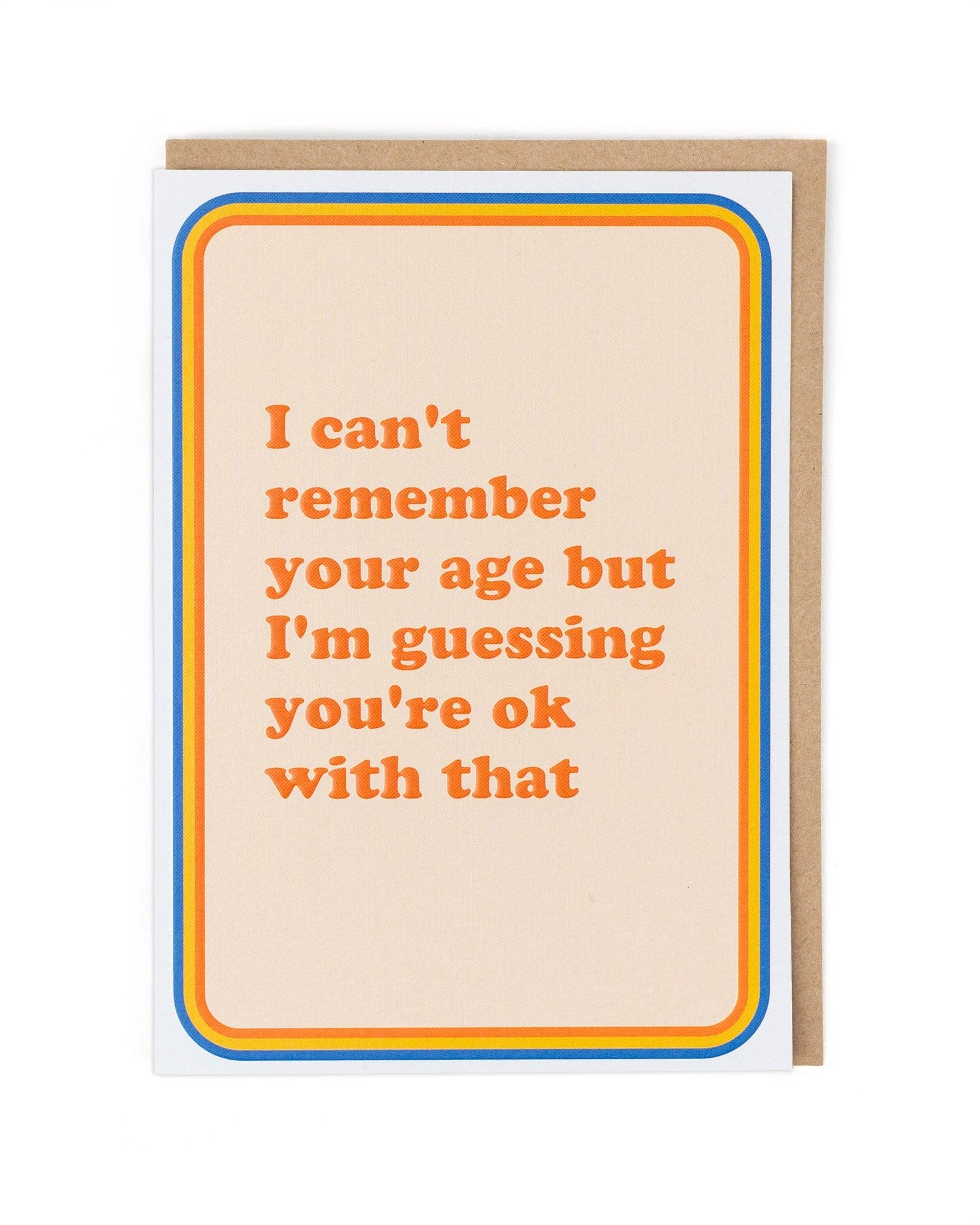 REMEMBER YOUR AGE for wholesale by Cath Tate Cards