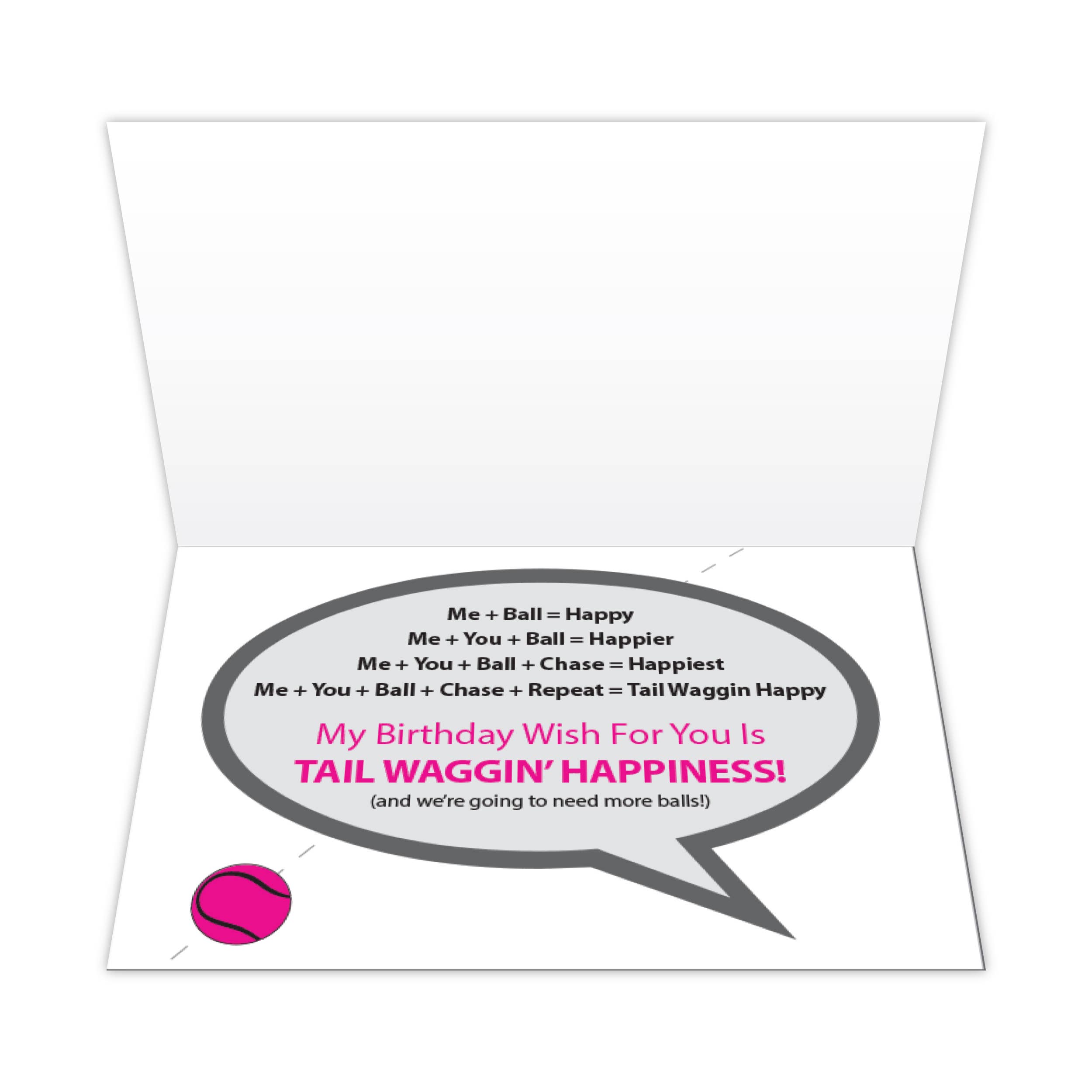 Dog Speak – Engroshandel Fødselsdagskort – Fødselsdag - Vi får brug for flere bolde1