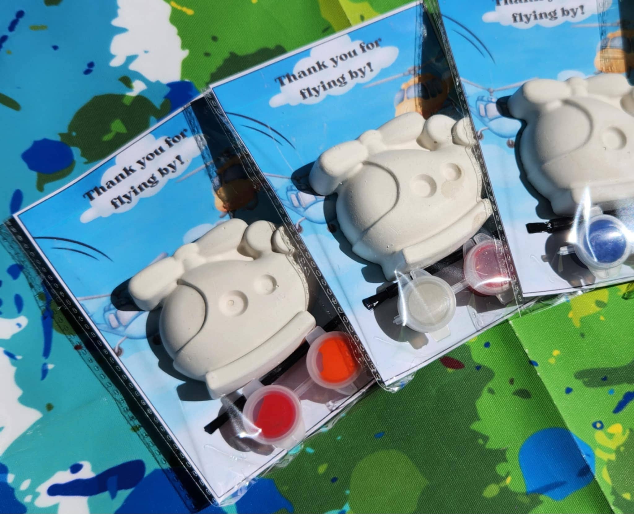 Snazzy Crayons - Wholesale Party Favor - Helicopter Paint Kits | Kids Craft | DIY Paint | Party Favor