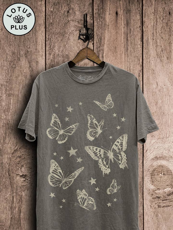 Sommerfugle Grafisk Top for engroshandel hos Lotus Fashion Collection