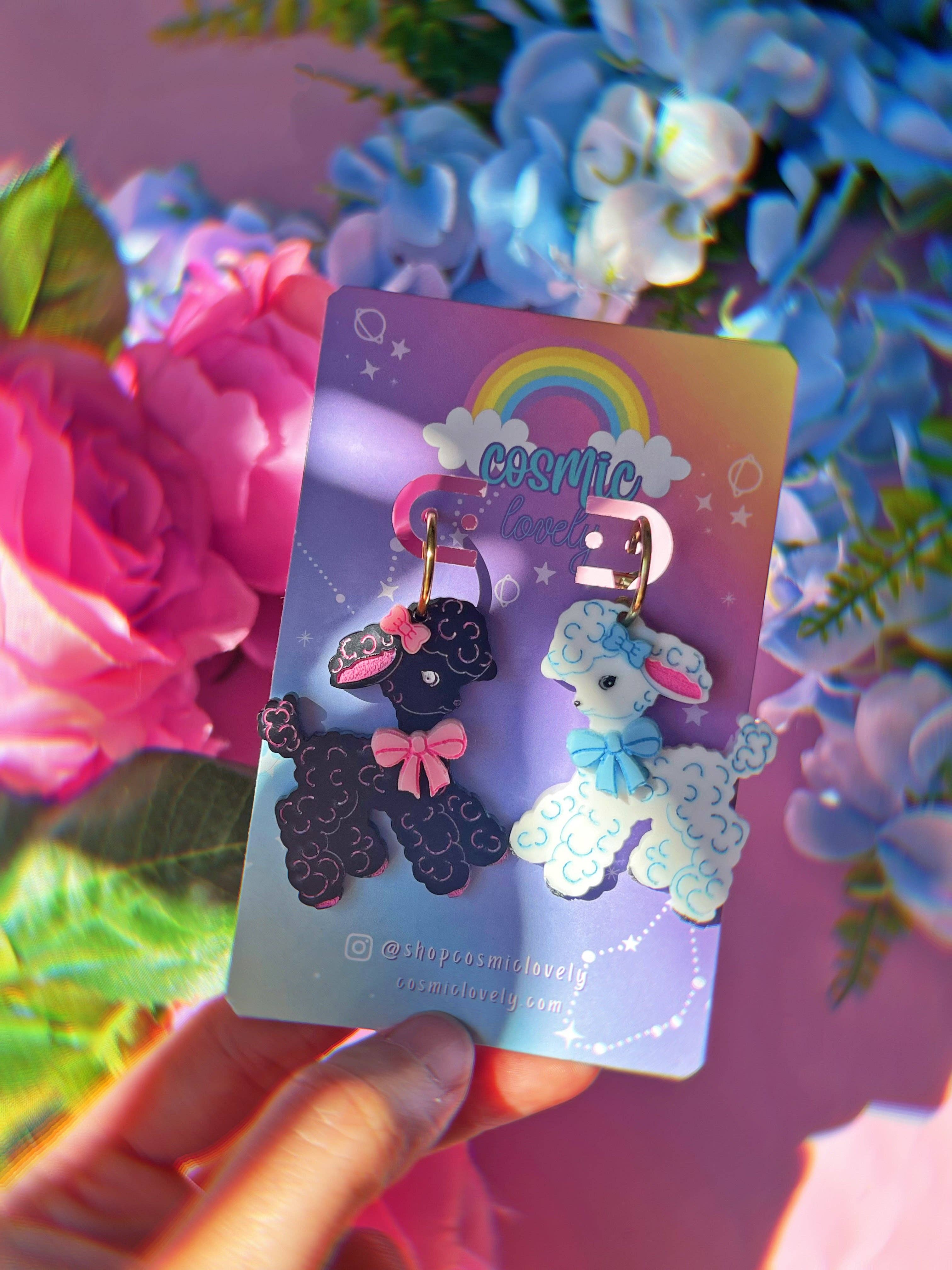 Cosmic lovely – wholesale Dangle earrings – Vintage Inspired Cutie Lamb Earrings0