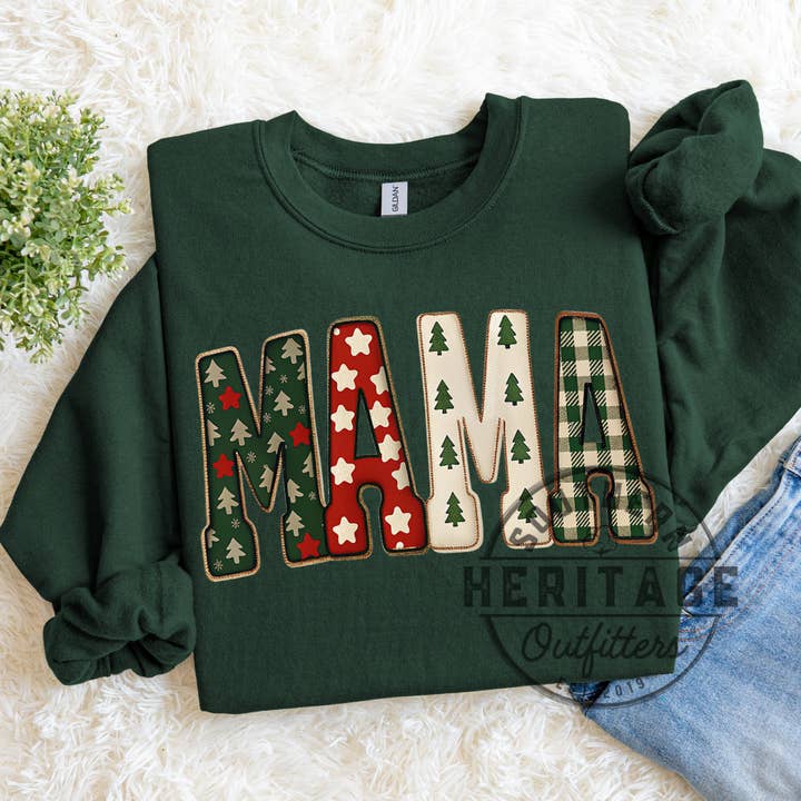 Natal MAMA – Gildan Crewneck por atacado de Southern Heritage Outfitters