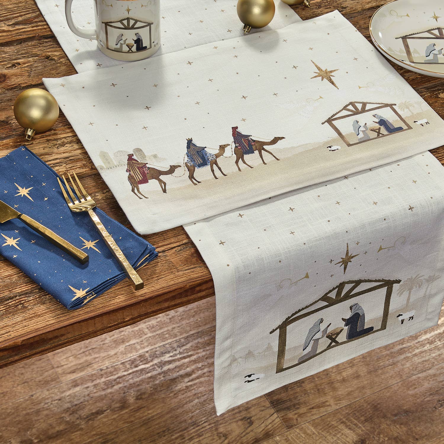 Split P - Wholesale Placemat - Away In A Manger Placemat0