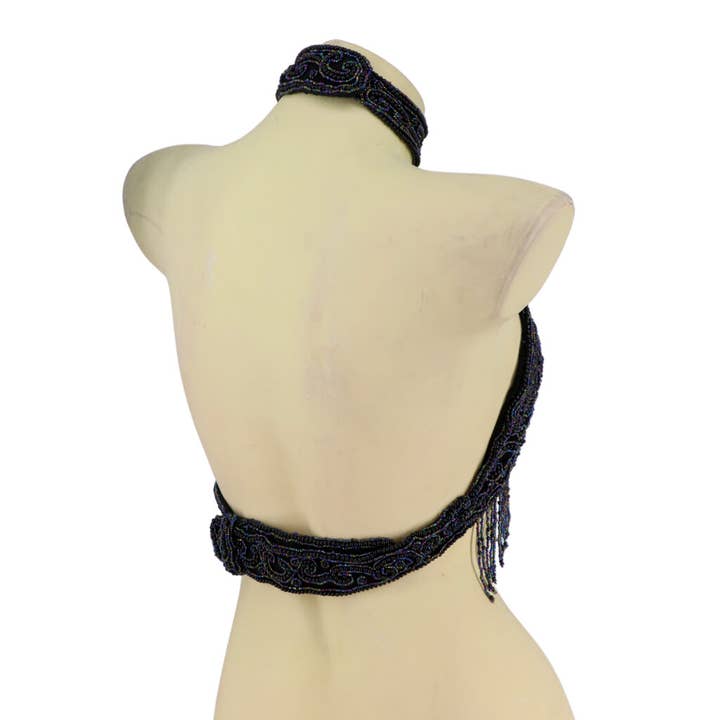 Western Fashion - Wholesale Blouse - Women's - 2199 - Beaded Paisley Top - AB w/fringes1