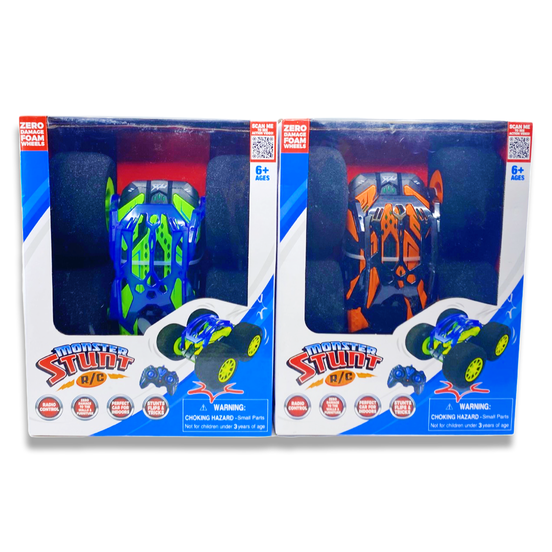 Novelty Brands - Wholesale Toy Car/Truck - Kids - Remote Controlled Car Monster Stunt Boxed - 6/Pack4