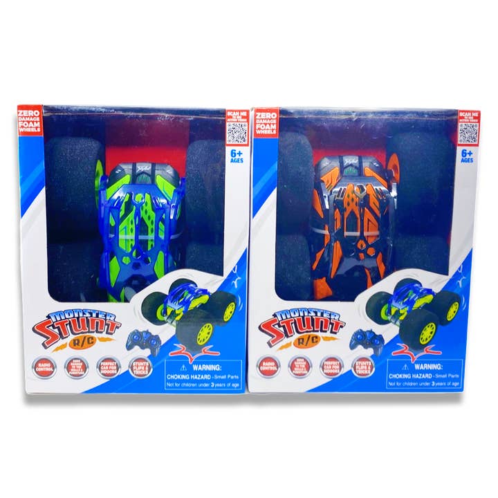 Novelty Brands - Wholesale Toy Car/Truck - Kids - Remote Controlled Car Monster Stunt Boxed - 6/Pack4