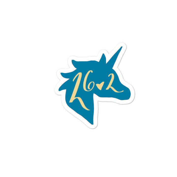 Pen and Paces - Wholesale Sticker - 26.2 Unicorn Sticker