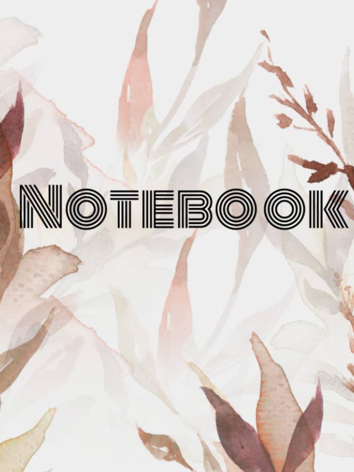 Brown Leaf Notebook/Tidsskrift/Dagbog for engroshandel hos Moonlite Mama