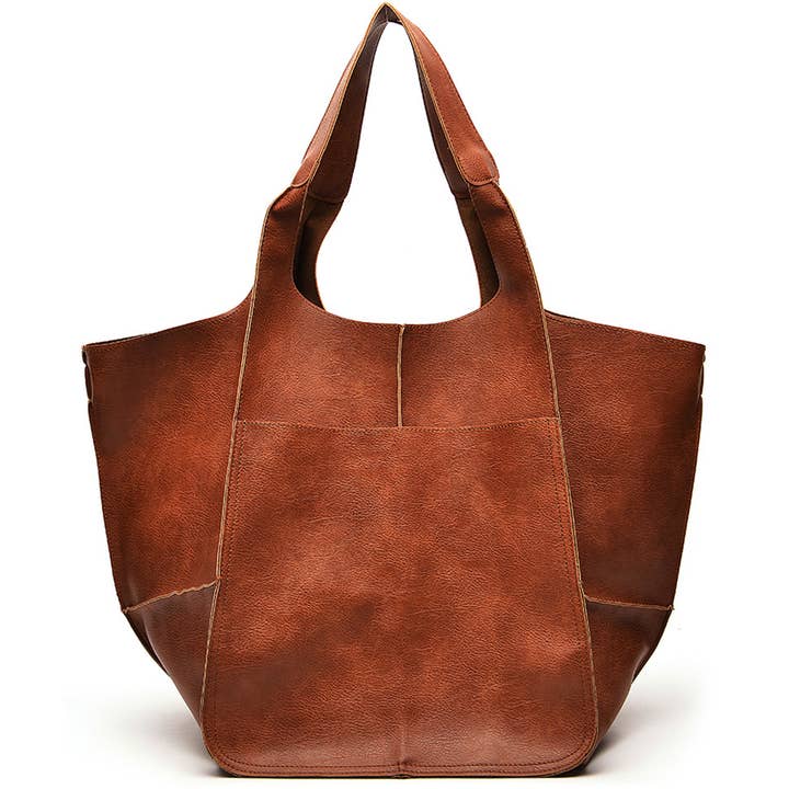 ACCITY - Wholesale Tote Bag - Women's - VINTAGE TOTE BAG WITH SPACIOUS STORAGE CAPACITY_CWAB055811
