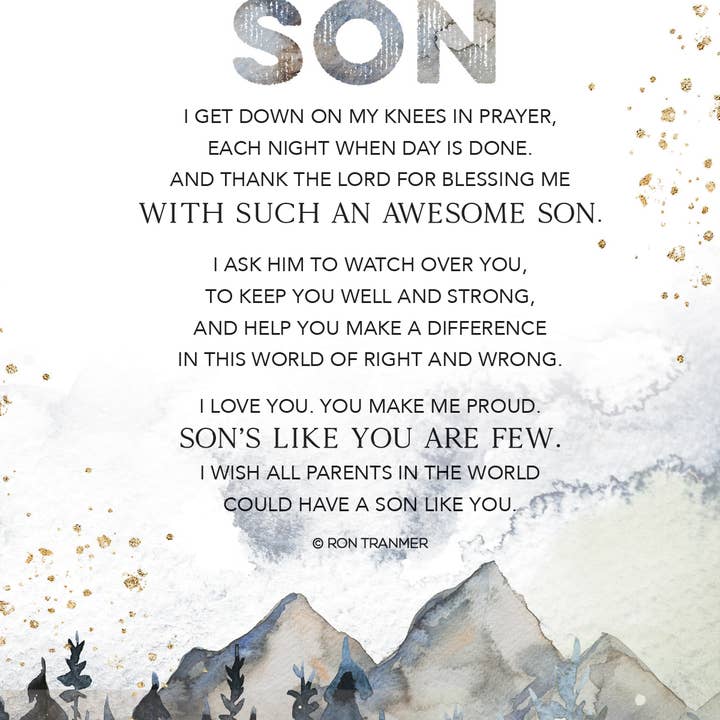 Dexsa - Venta al por mayor Panel decorativo - My Son - Heaven Sent Plaques placa de madera de 6 x 9