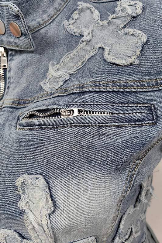 Flarix - Wholesale Top & Skirt Set - Women's - denim jacket and skirt set8