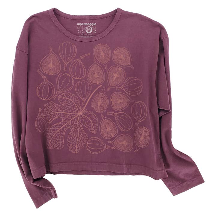 Figs Lauren Long Sleeve Crop Tee for wholesale by Supermaggie @ Faire