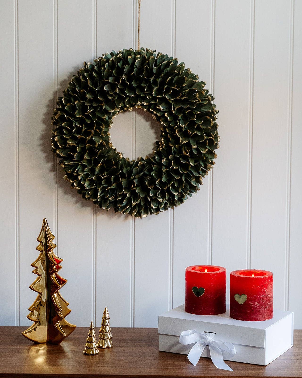 We Love Seasons EU - Wholesale Wreath - Sparkly Christmas Wooden Wreath2