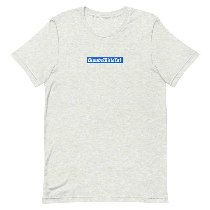 Faith Will Act T - Aswit/blauw voor wholesale door Positive Lifestyle Clothing