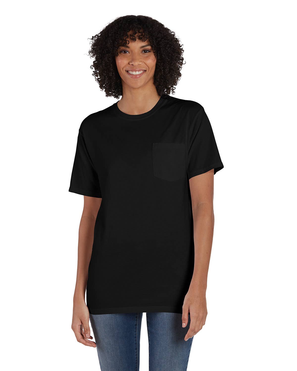 Total Apparel - Wholesale T-Shirt - Women's - ComfortWash by Hanes GDH150 - Garment-Dyed T-Shirt w/ Pocket2