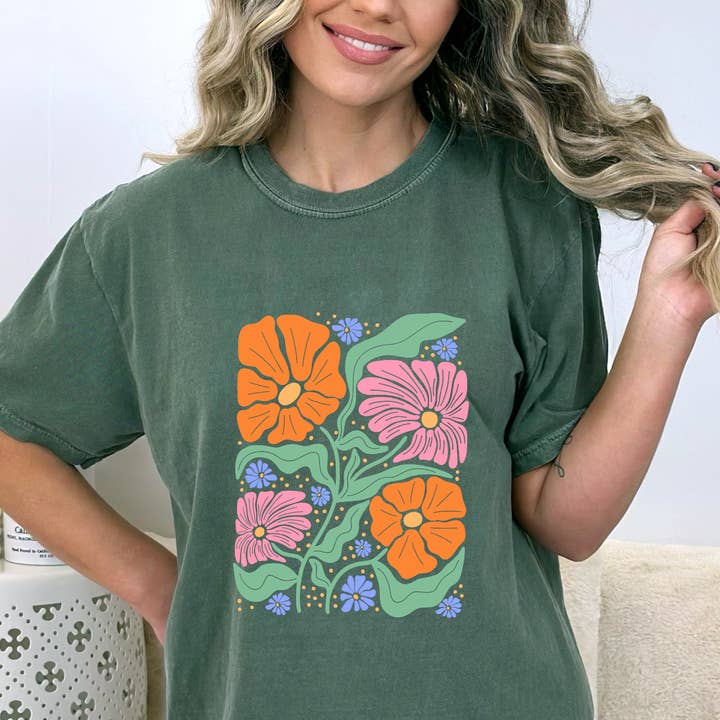 Heldere Bloemen DTF voor wholesale door Anthroverse