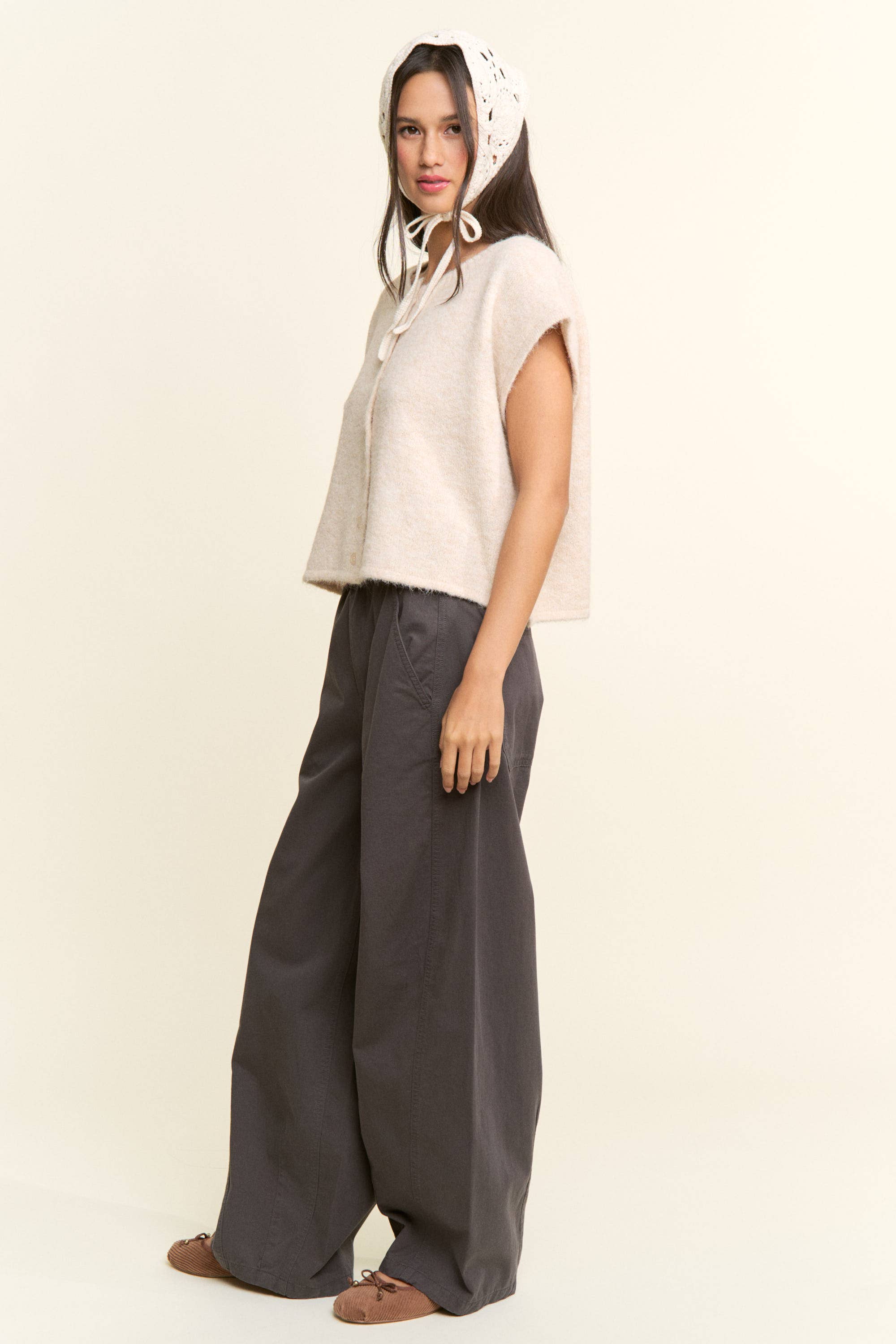 CANDESCENT - Wholesale Pants - Women's - High Rise Wide Leg Relaxed Pants11