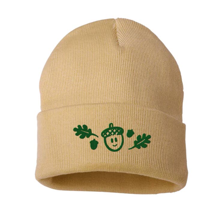 Acorn & Oak Leaves Beanie for wholesale by Munjo Munjo